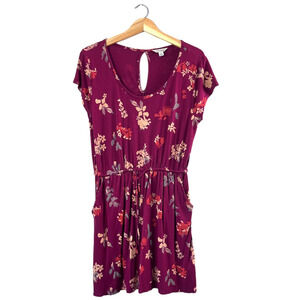 Women's Red Floral Lucky Brand Dress M